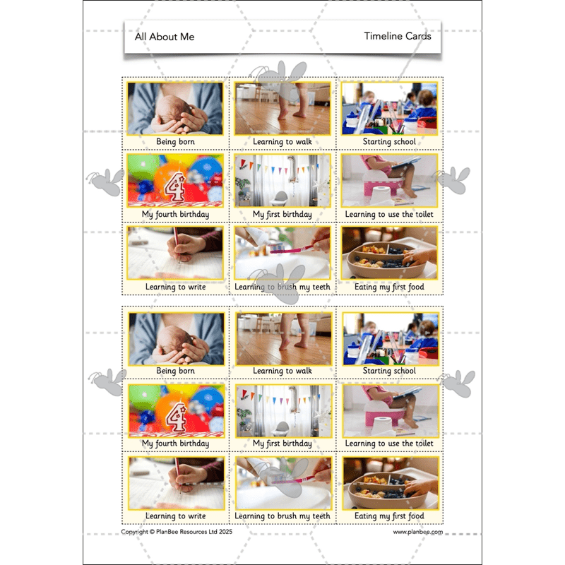 PlanBee All About Me KS1 History Lesson Planning Pack