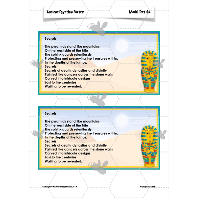 PlanBee Ancient Egyptian Poetry | KS2 English Pack