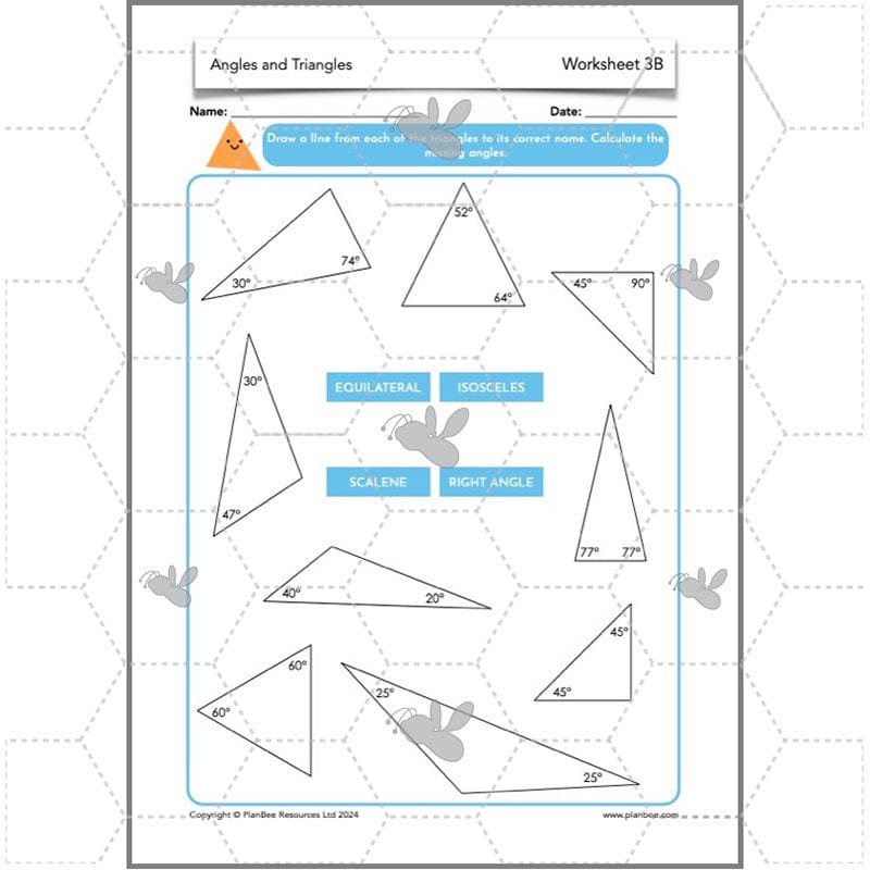 PlanBee Year 5 Angles and Triangles Maths Lessons by PlanBee