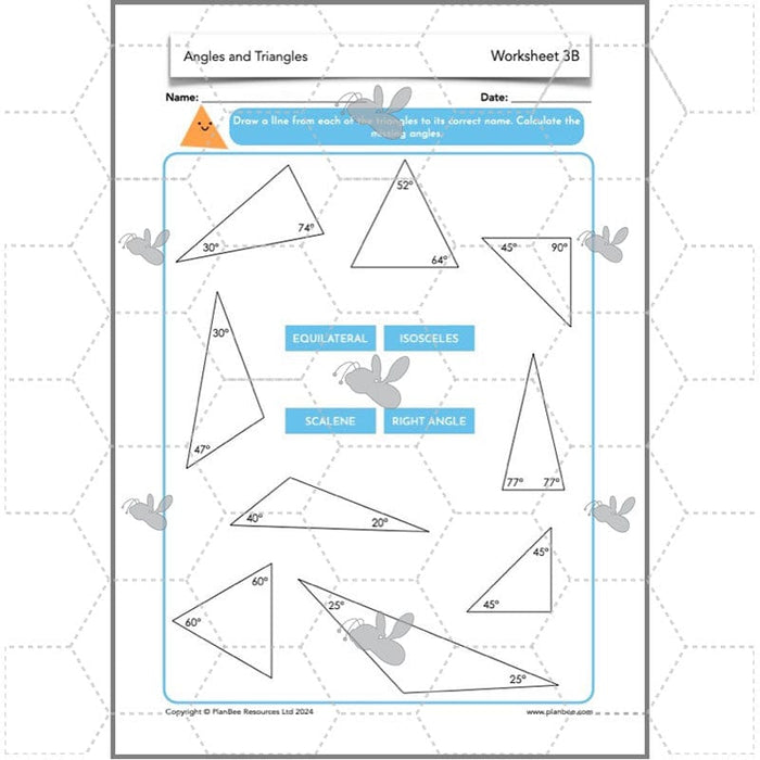 PlanBee Year 5 Angles and Triangles Maths Lessons by PlanBee