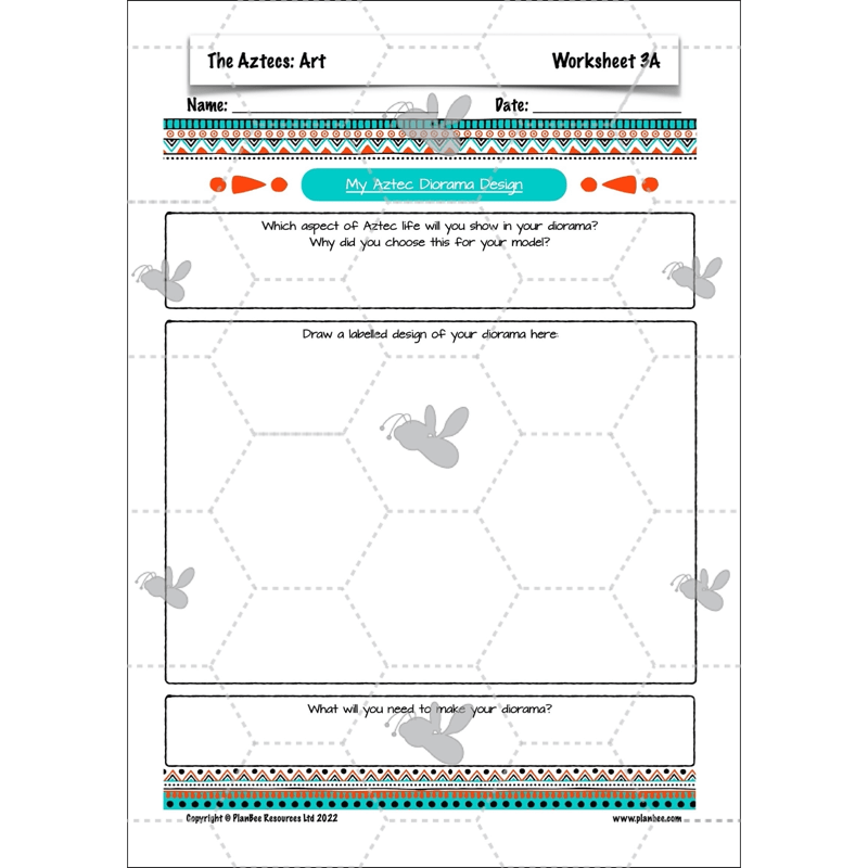 PlanBee Aztecs KS2 Topic Enrichment Pack