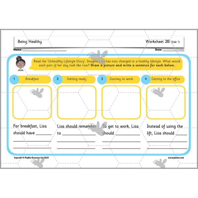 PlanBee Being Healthy PSHE KS1 lessons by PlanBee