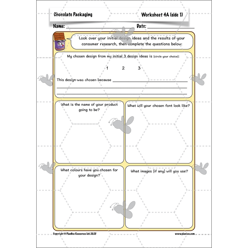 PlanBee Chocolate Packaging | KS2 DT lessons