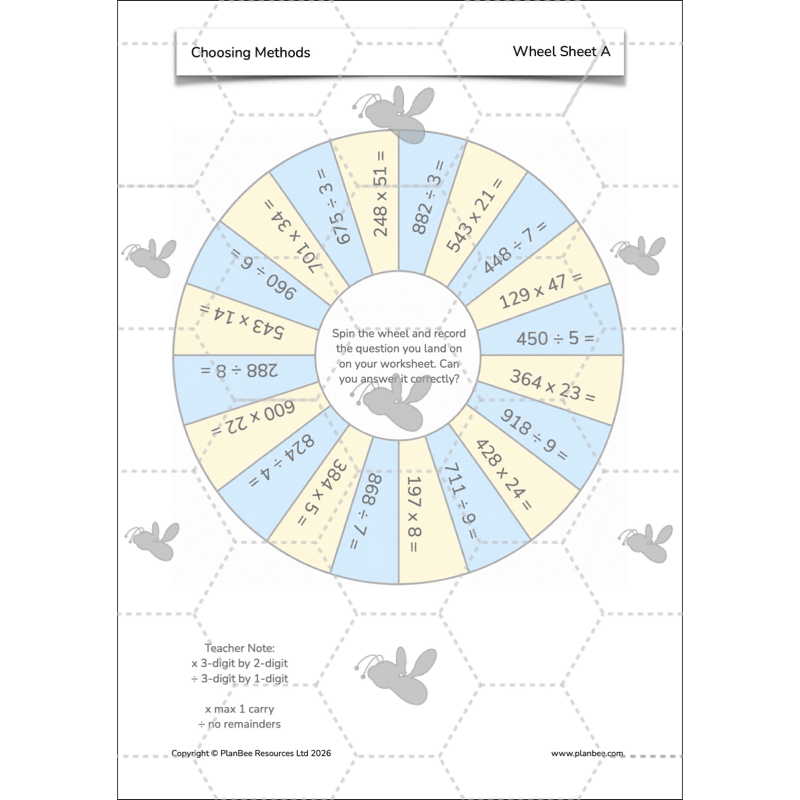 PlanBee Choosing Methods Year 6 Maths Planning by PlanBee
