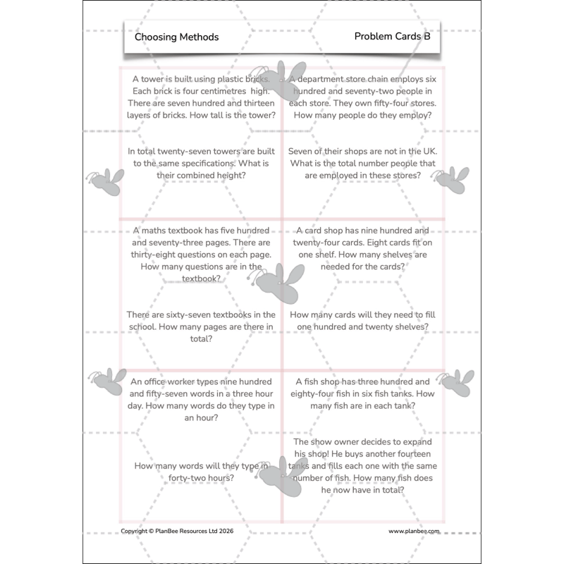 PlanBee Choosing Methods Year 6 Maths Planning by PlanBee