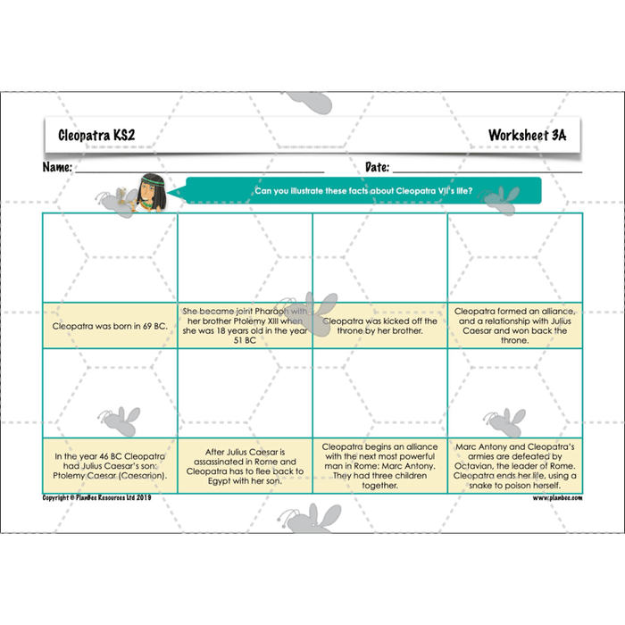 PlanBee Cleopatra KS2 | English Lesson Pack
