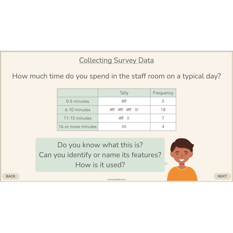 PlanBee Collecting and Sorting Data Year 3 Statistics by PlanBee