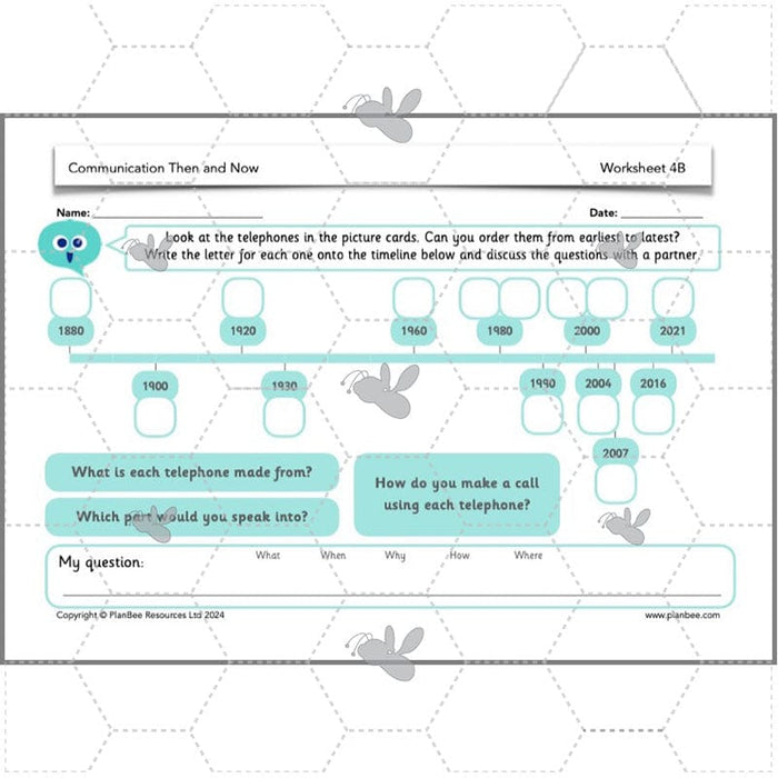 PlanBee Communication Then and Now: Primary History Plans for KS1