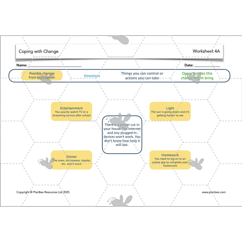 PlanBee Coping with Change - Year 6 Transition PSHE Activities