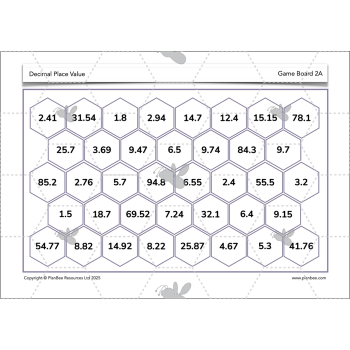 PlanBee Year 6 Decimal Place Value Maths Lessons by PlanBee