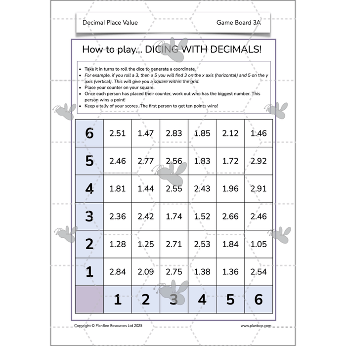 PlanBee Year 6 Decimal Place Value Maths Lessons by PlanBee
