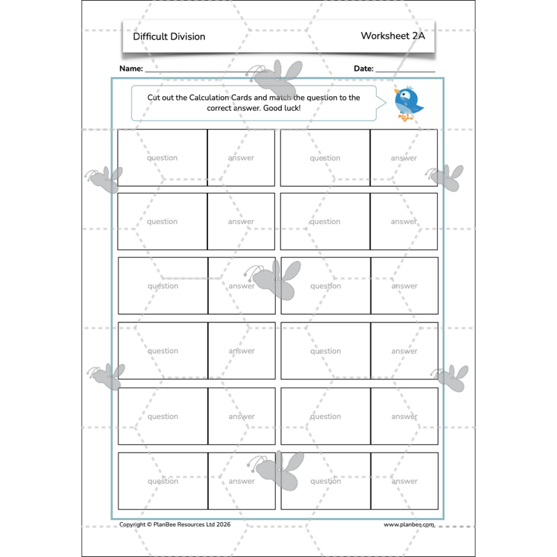 PlanBee Division Year 6 Maths Lessons and Worksheets by PlanBee