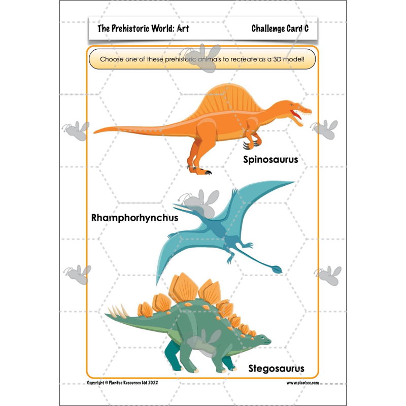 PlanBee Dinosaurs Topic KS2 Enrichment Lesson Pack