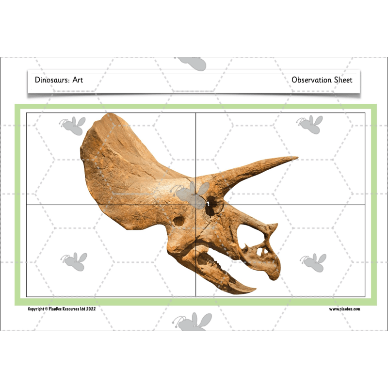 PlanBee Dinosaurs KS1 Topic Enrichment Lesson Pack