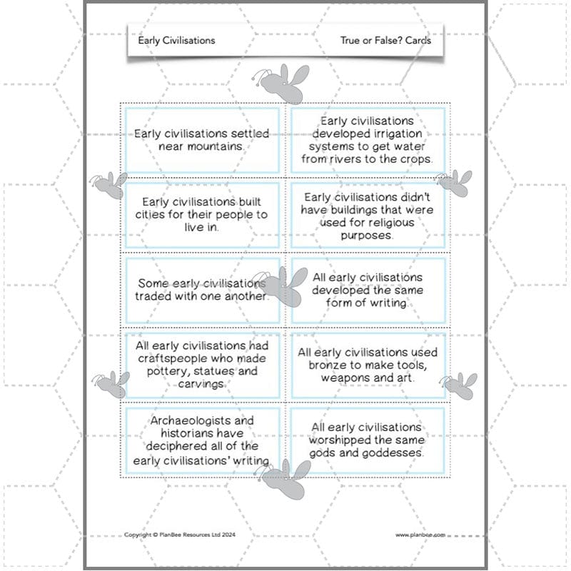 PlanBee Early Civilisations KS2 History lessons | PlanBee
