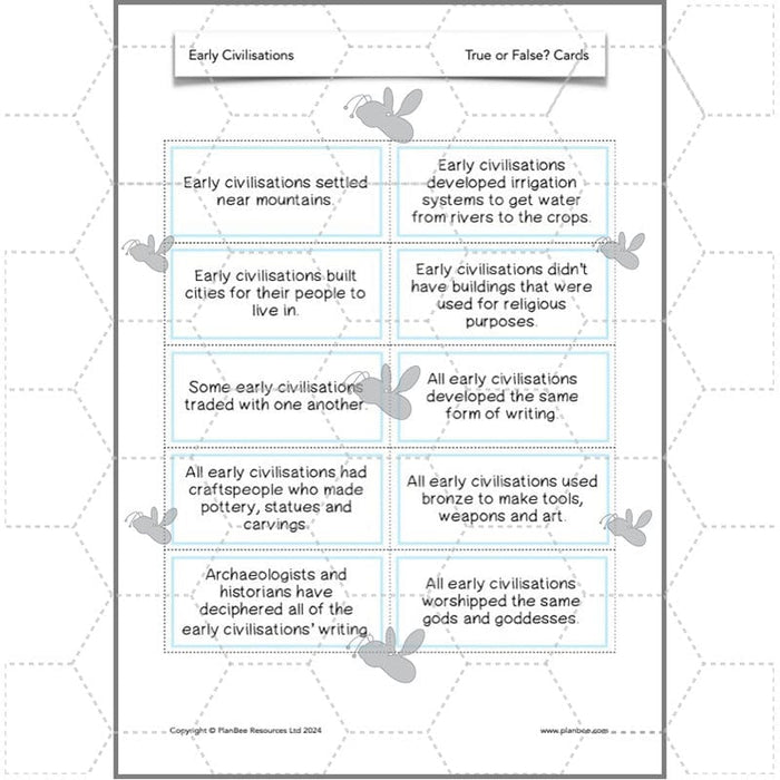 PlanBee Early Civilisations KS2 History lessons | PlanBee