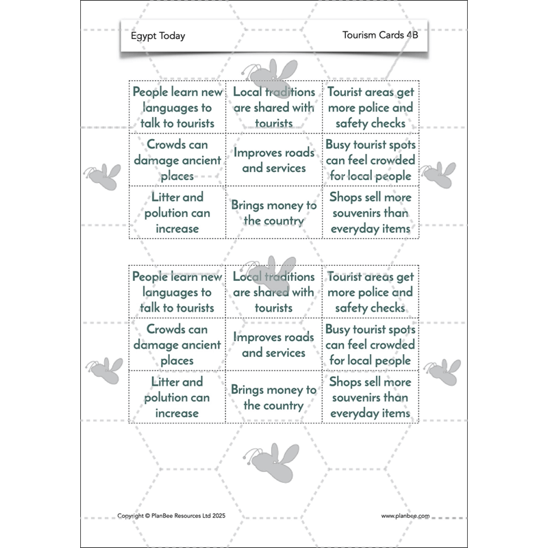 PlanBee Egypt Today - Year 3/4 Geography Lessons 