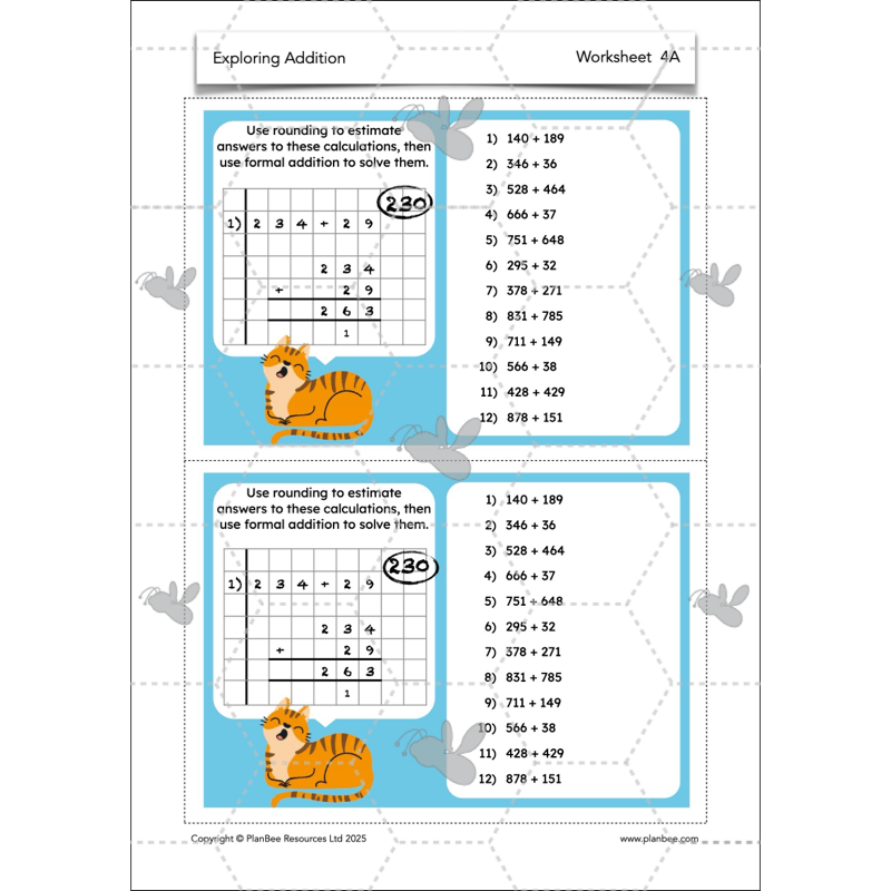 PlanBee Exploring Addition Year 4 Maths Planning by PlanBee