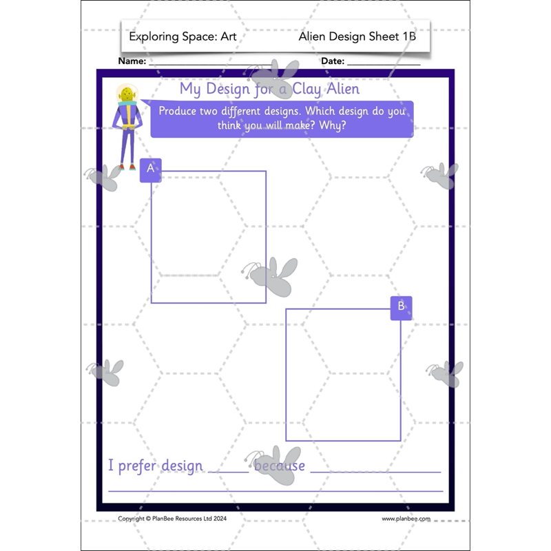 PlanBee Exploring Space Topic KS1 Enrichment Lesson Pack