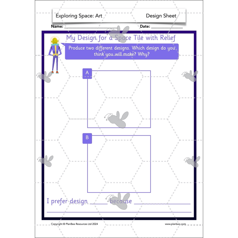 PlanBee Exploring Space Topic KS1 Enrichment Lesson Pack