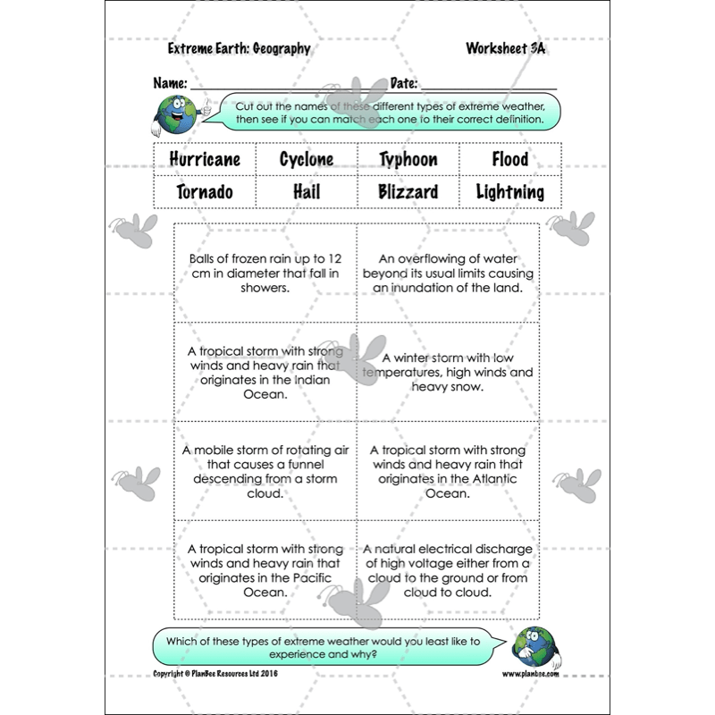 PlanBee Extreme Earth KS2 Lesson Planning Pack