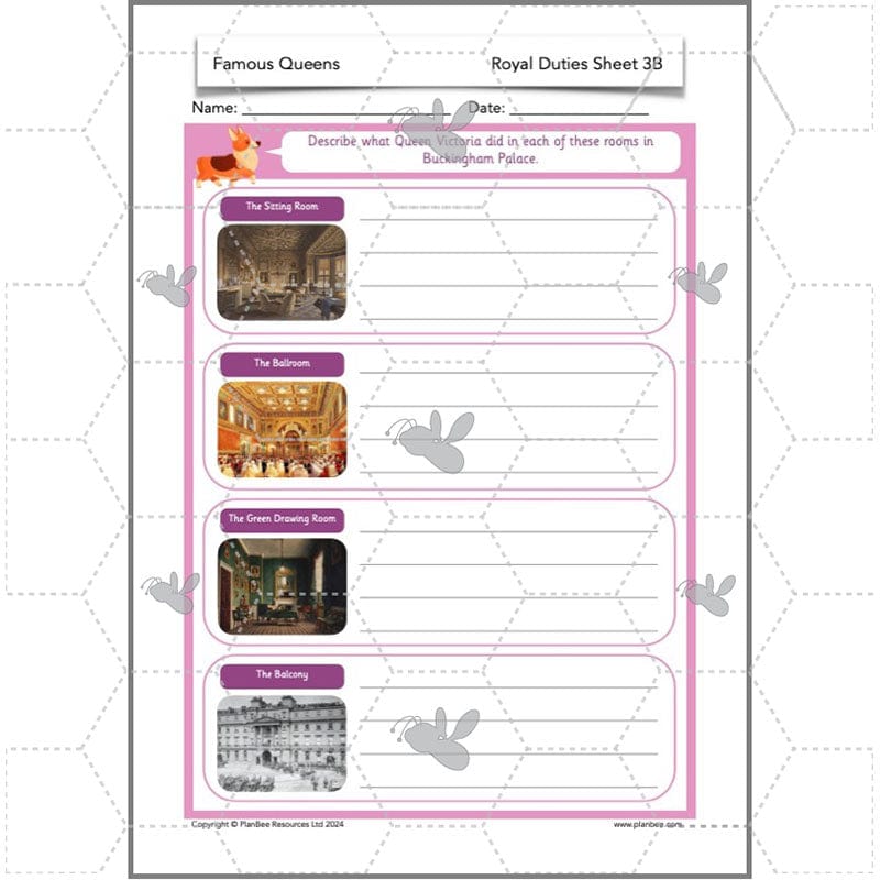 PlanBee Famous Queens | KS1 History Lesson Pack by PlanBee