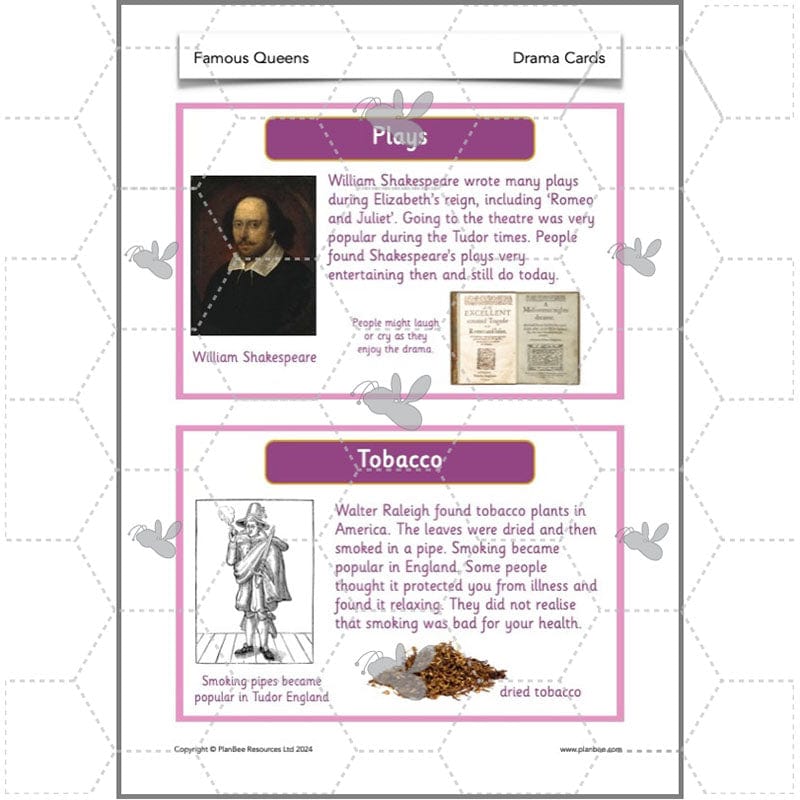 PlanBee Famous Queens | KS1 History Lesson Pack by PlanBee