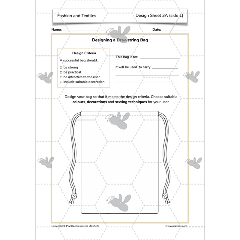 PlanBee Fashion and Textiles: Design and Technology KS2