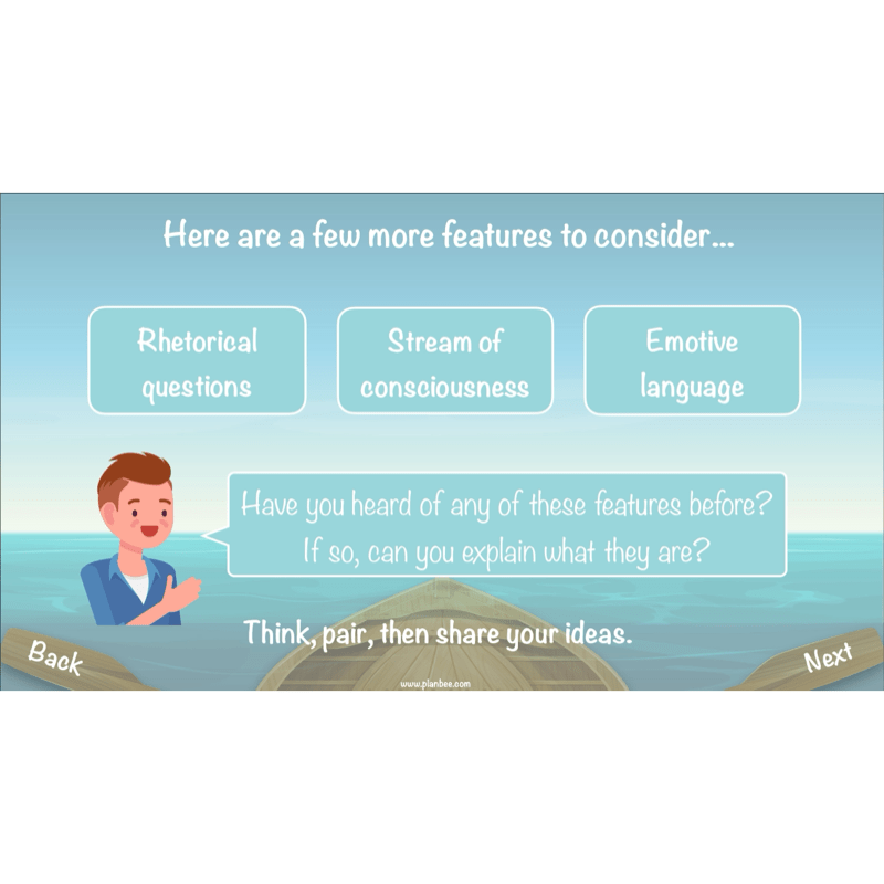 PlanBee Floodland: Character Analysis KS2 | English Lesson Pack