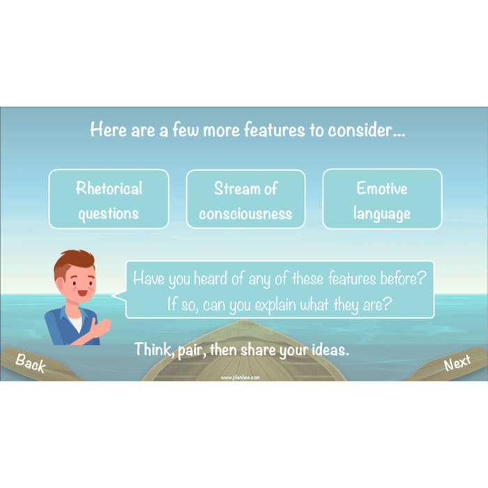 PlanBee Floodland: Character Analysis KS2 | English Lesson Pack