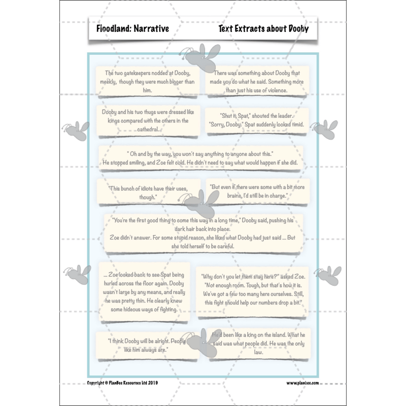 PlanBee Floodland: Narrative KS2 | Year 6 English Lesson Pack