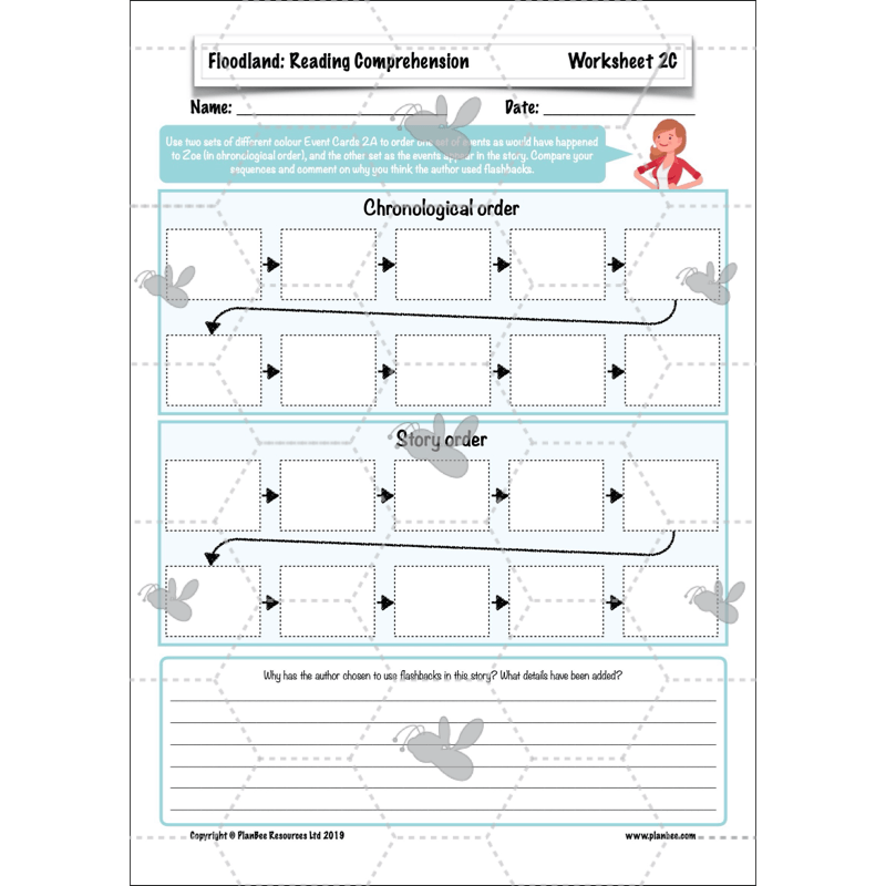 PlanBee Floodland: Reading Comprehension KS2 | Year 6 English Pack