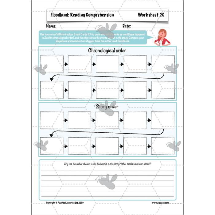 PlanBee Floodland: Reading Comprehension KS2 | Year 6 English Pack