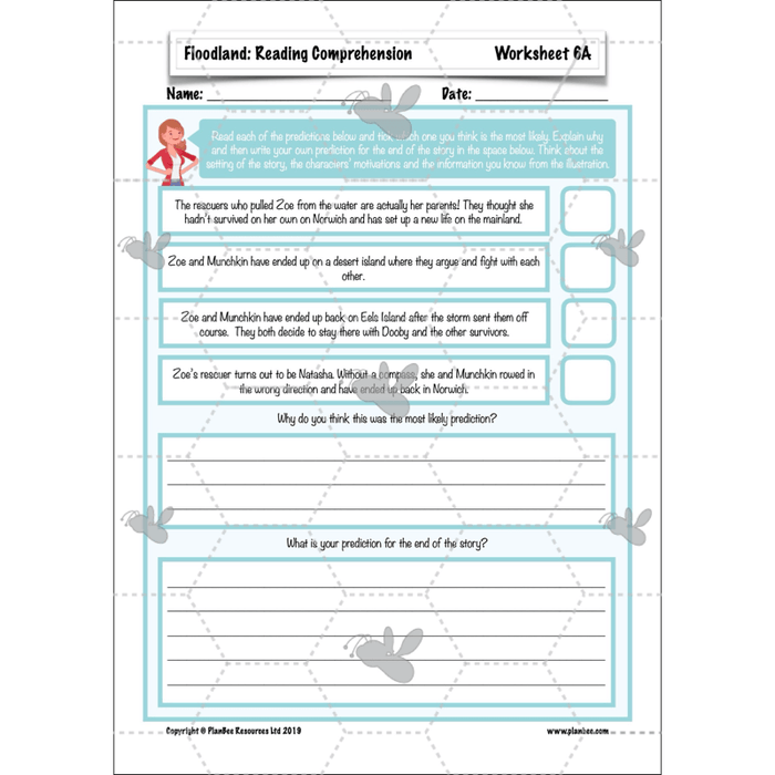 Floodland: Reading Comprehension