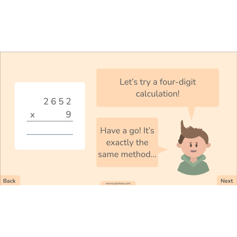 PlanBee Formal Multiplication Year 5 Maths Lessons by PlanBee
