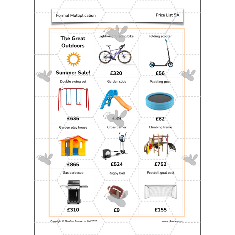 PlanBee Formal Multiplication Year 5 Maths Lessons by PlanBee