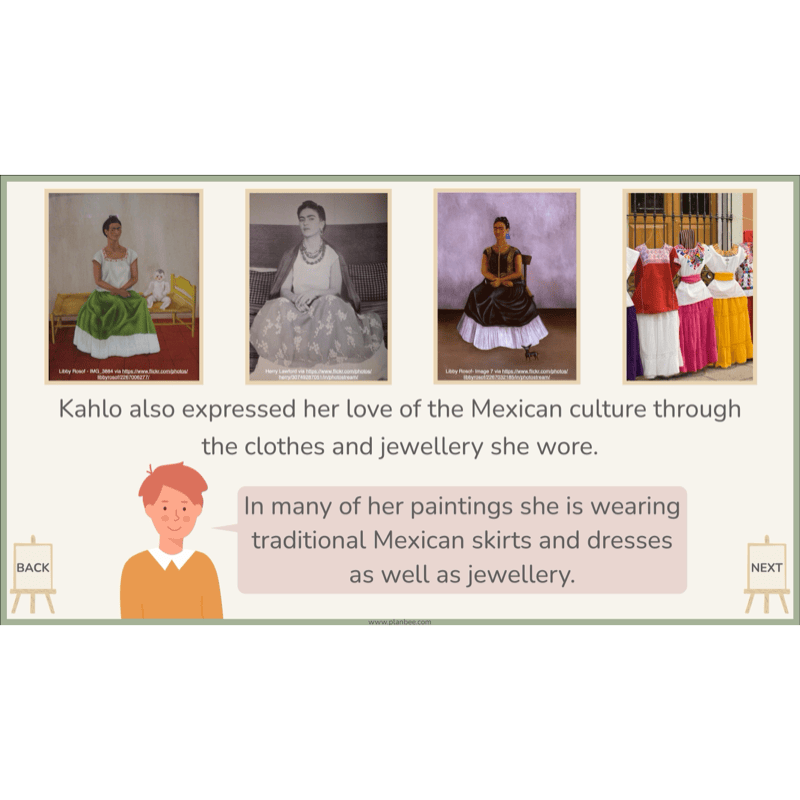 PlanBee KS2 Frida Kahlo for Kids Art Lesson Pack by PlanBee