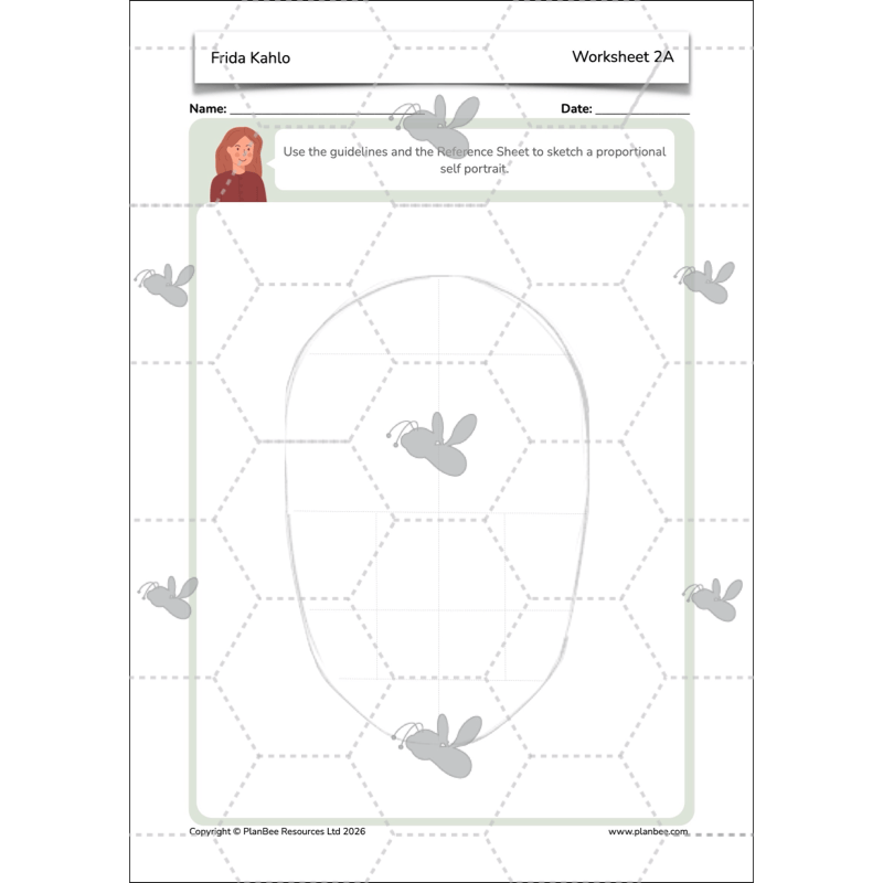 PlanBee KS2 Frida Kahlo for Kids Art Lesson Pack by PlanBee