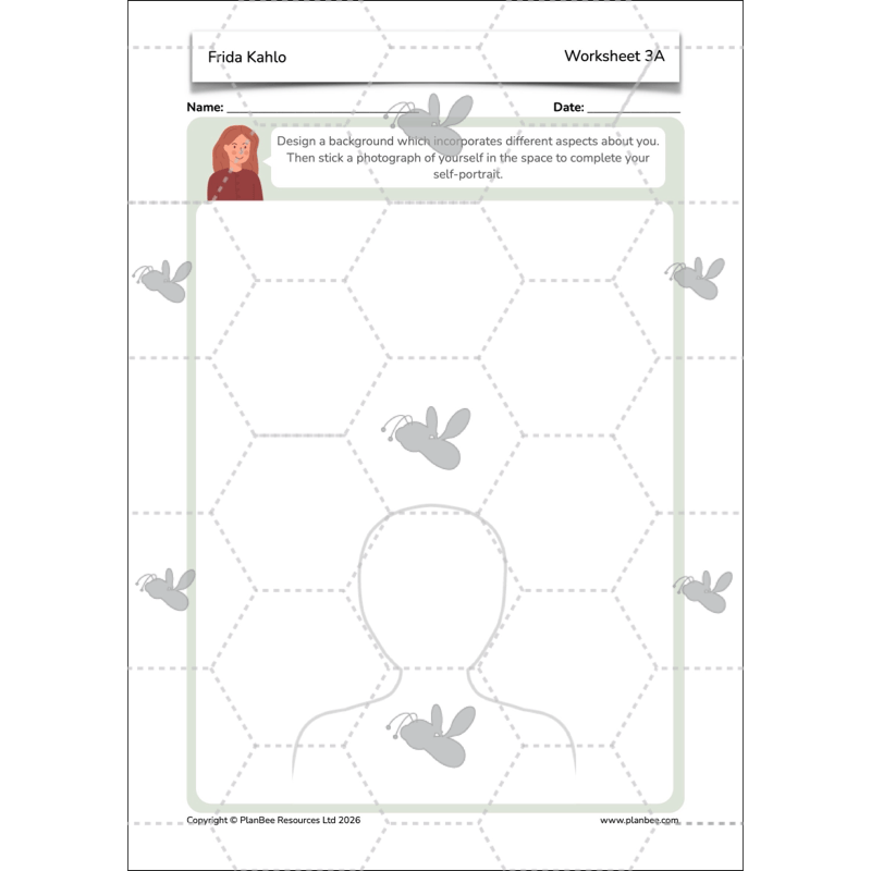 PlanBee KS2 Frida Kahlo for Kids Art Lesson Pack by PlanBee