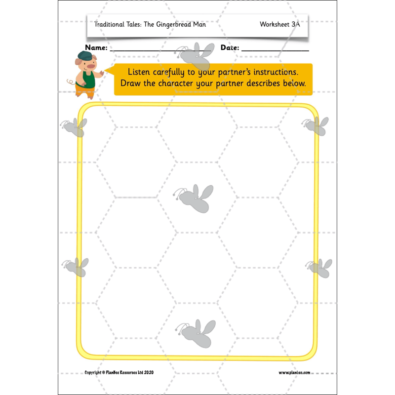 PlanBee Traditional Tales: The Gingerbread Man | KS1 English Pack