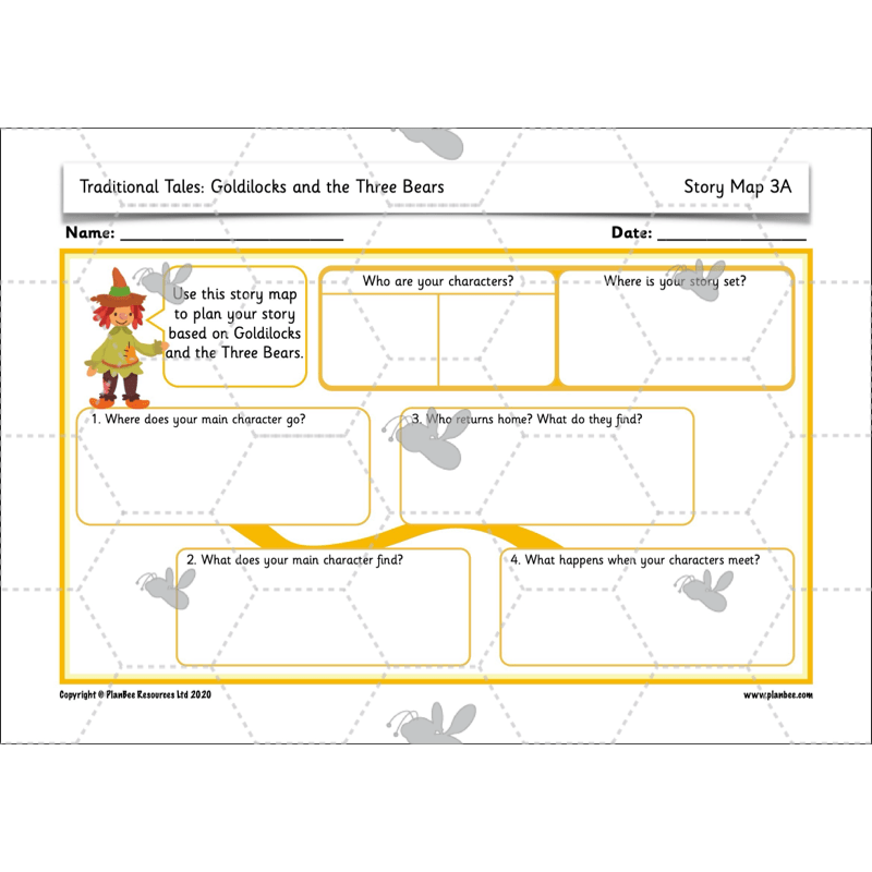 PlanBee Traditional Tales: Goldilocks | KS1 English Pack