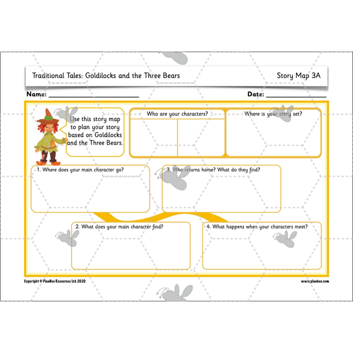 PlanBee Traditional Tales: Goldilocks | KS1 English Pack