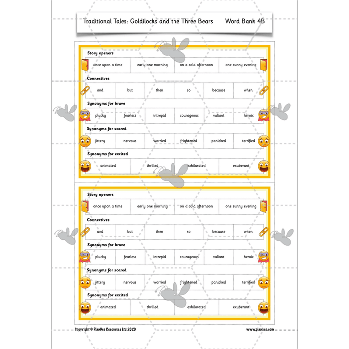 PlanBee Traditional Tales: Goldilocks | KS1 English Pack