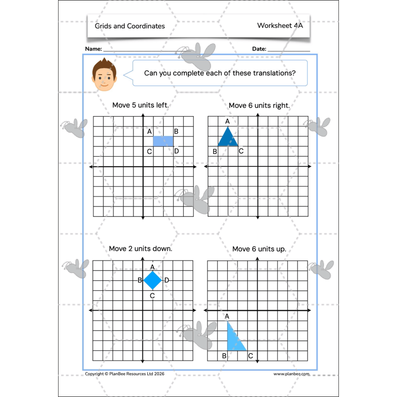 PlanBee Grids and Coordinates Year 6 Maths Lesson by PlanBee