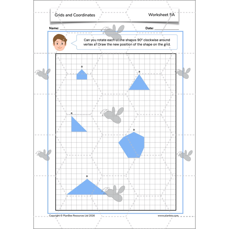 PlanBee Grids and Coordinates Year 6 Maths Lesson by PlanBee