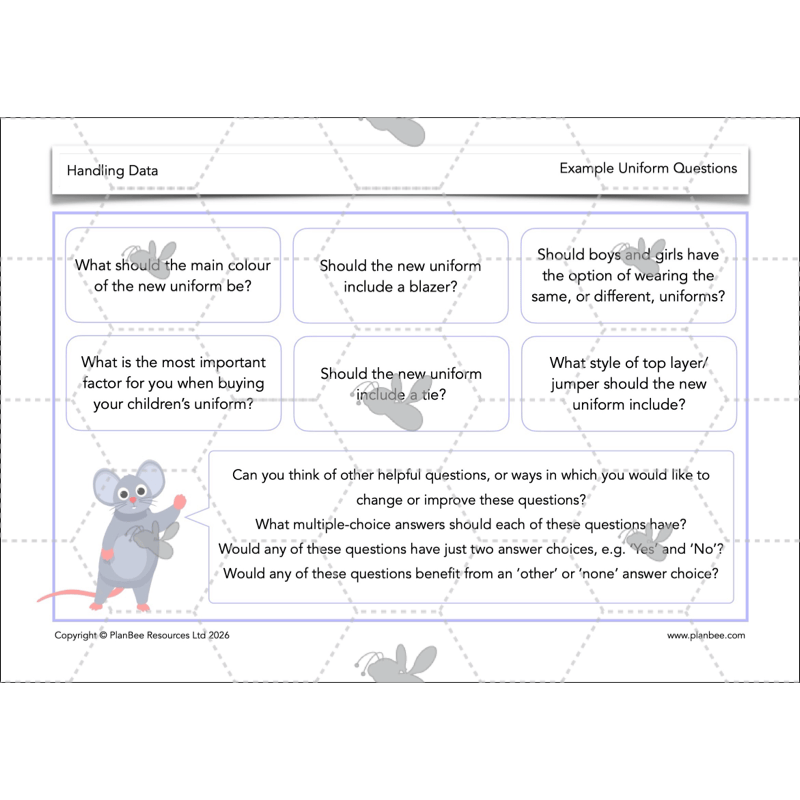 PlanBee Handling Data Year 4 Maths Lessons by PlanBee
