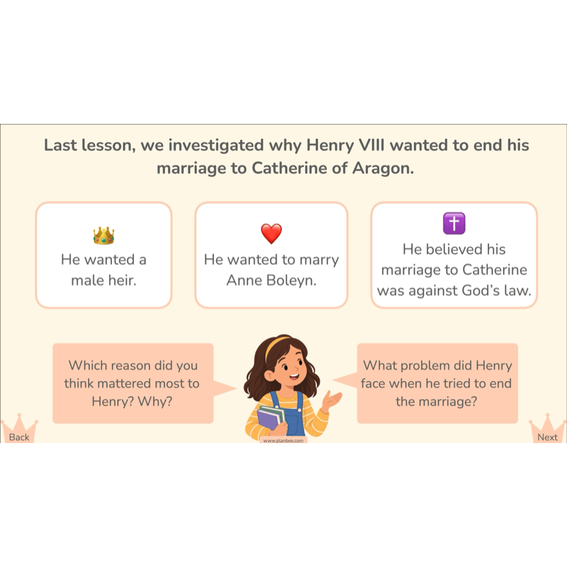PlanBee Henry VIII and his Six Wives KS2 History Lessons