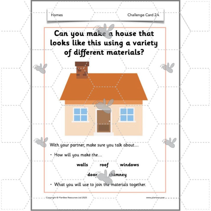 PlanBee Houses and Homes KS1 DT Lesson Pack by PlanBee