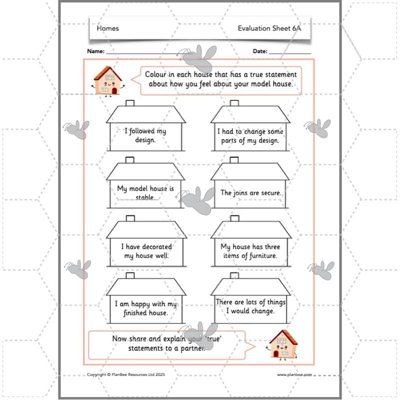 PlanBee Houses and Homes KS1 DT Lesson Pack by PlanBee
