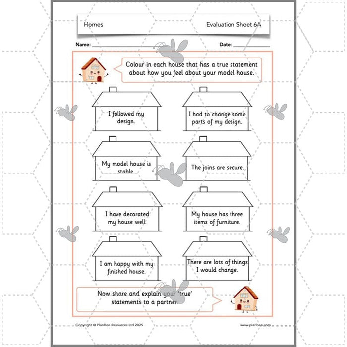 PlanBee Houses and Homes KS1 DT Lesson Pack by PlanBee